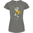 Japanese Flowers Quote Japan Change Womens Petite Cut T-Shirt Charcoal