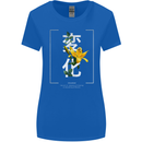 Japanese Flowers Quote Japan Change Womens Wider Cut T-Shirt Royal Blue