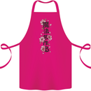 Japanese Flowers Quote Japan Cotton Apron 100% Organic Pink