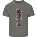Japanese Flowers Quote Japan Kids T-Shirt Childrens Charcoal
