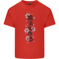Japanese Flowers Quote Japan Kids T-Shirt Childrens Red