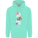 Japanese Flowers Quote Japan Love Childrens Kids Hoodie Peppermint
