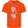 Japanese Flowers Quote Japan Love Kids T-Shirt Childrens Orange