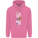 Japanese Flowers Quote Japan Love Mens 80% Cotton Hoodie Azelea