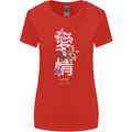 Japanese Flowers Quote Japan Love Womens Wider Cut T-Shirt Red