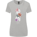Japanese Flowers Quote Japan Love Womens Wider Cut T-Shirt Sports Grey