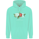 Japanese Flowers Quote Japan Magic Childrens Kids Hoodie Peppermint