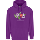 Japanese Flowers Quote Japan Magic Childrens Kids Hoodie Purple