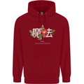 Japanese Flowers Quote Japan Magic Childrens Kids Hoodie Red