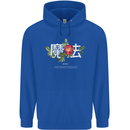 Japanese Flowers Quote Japan Magic Childrens Kids Hoodie Royal Blue