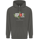 Japanese Flowers Quote Japan Magic Childrens Kids Hoodie Storm Grey
