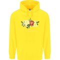 Japanese Flowers Quote Japan Magic Childrens Kids Hoodie Yellow