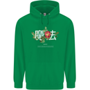Japanese Flowers Quote Japan Magic Mens 80% Cotton Hoodie Irish Green