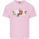 Japanese Flowers Quote Japan Magic Mens Cotton T-Shirt Tee Top Light Pink