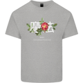 Japanese Flowers Quote Japan Magic Mens Cotton T-Shirt Tee Top Sports Grey