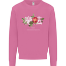 Japanese Flowers Quote Japan Magic Mens Sweatshirt Jumper Azalea