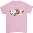 Japanese Flowers Quote Japan Magic Mens T-Shirt 100% Cotton Light Pink