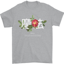 Japanese Flowers Quote Japan Magic Mens T-Shirt 100% Cotton Sports Grey