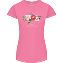 Japanese Flowers Quote Japan Magic Womens Petite Cut T-Shirt Azalea