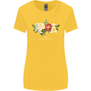 Japanese Flowers Quote Japan Magic Womens Wider Cut T-Shirt Yellow