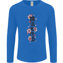 Japanese Flowers Quote Japan Mens Long Sleeve T-Shirt Royal Blue