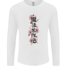 Japanese Flowers Quote Japan Mens Long Sleeve T-Shirt White