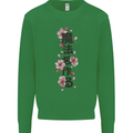Japanese Flowers Quote Japan Mens Sweatshirt Jumper Irish Green