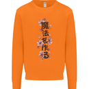 Japanese Flowers Quote Japan Mens Sweatshirt Jumper Orange