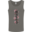 Japanese Flowers Quote Japan Mens Vest Tank Top Charcoal