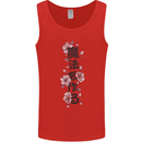 Japanese Flowers Quote Japan Mens Vest Tank Top Red