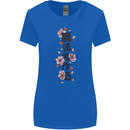 Japanese Flowers Quote Japan Womens Wider Cut T-Shirt Royal Blue