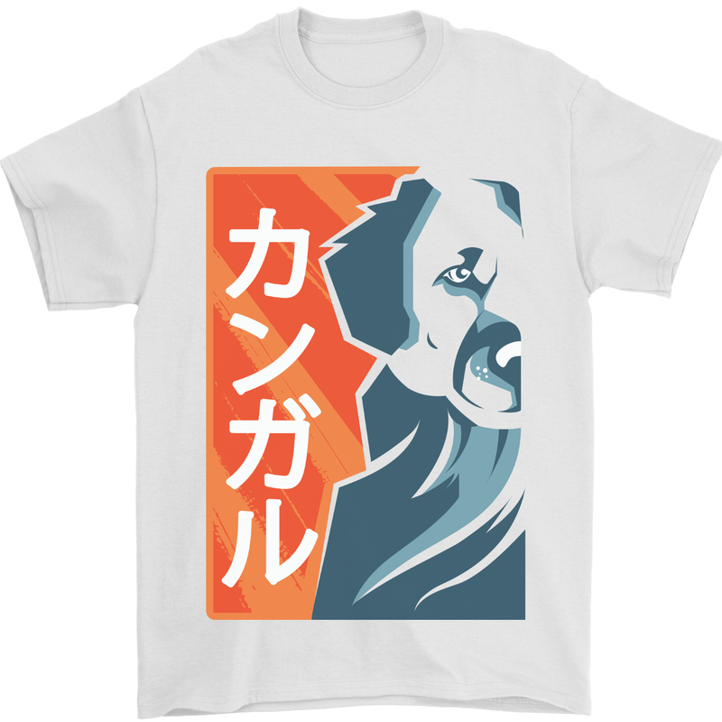 Japanese Kangal Dog Mens T-Shirt 100% Cotton White