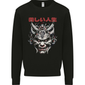 Japanese Oni Mask Mens Sweatshirt Jumper Black