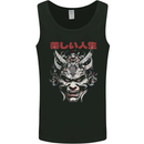Japanese Oni Mask Mens Vest Tank Top Black