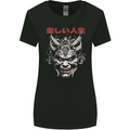 Japanese Oni Mask Womens Wider Cut T-Shirt Black