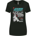 Japanese Performance Anime Car Drifting Drift Womens Wider Cut T-Shirt Black