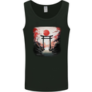Japanese Tori Gate and Sunset Garden Mens Vest Tank Top Black