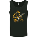 Jazz Guitar Player Guitarist Mens Vest Tank Top Black