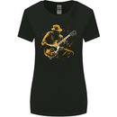 Jazz Guitar Player Guitarist Womens Wider Cut T-Shirt Black