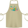 Jazz Lover Trumpet Saxophone Clarinet Cotton Apron 100% Organic Khaki