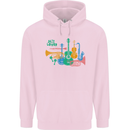 Jazz Lover Trumpet Saxophone Clarinet Mens 80% Cotton Hoodie Light Pink