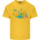 Jazz Lover Trumpet Saxophone Clarinet Mens Cotton T-Shirt Tee Top Yellow