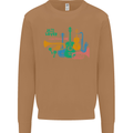 Jazz Lover Trumpet Saxophone Clarinet Mens Sweatshirt Jumper Caramel Latte