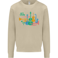 Jazz Lover Trumpet Saxophone Clarinet Mens Sweatshirt Jumper Sand