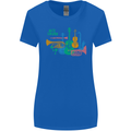 Jazz Lover Trumpet Saxophone Clarinet Womens Wider Cut T-Shirt Royal Blue