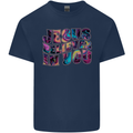 Jesus Believes In You Christian Christianity Mens Cotton T-Shirt Tee Top Navy Blue