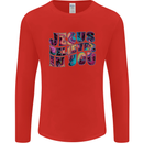 Jesus Believes In You Christian Christianity Mens Long Sleeve T-Shirt Red