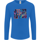 Jesus Believes In You Christian Christianity Mens Long Sleeve T-Shirt Royal Blue