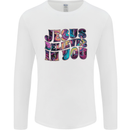 Jesus Believes In You Christian Christianity Mens Long Sleeve T-Shirt White