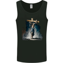 Jesus Christ Carrying His Cross Mens Vest Tank Top Black
